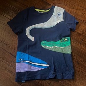 Boden Boys Appliqué/Embroidered T-shirt- 8-9Y